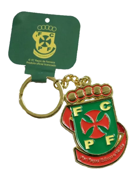 porta chaves com emblema do paços em metal