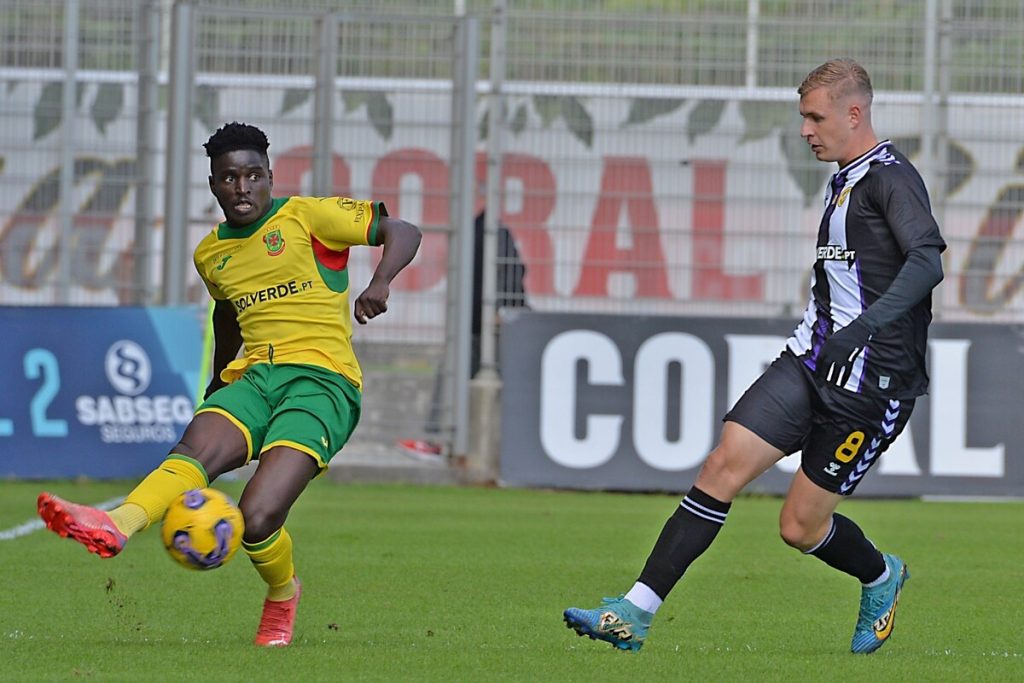 Matchoi durante o jogo do FC Paços de Ferreira com o CD Nacional, na Madeira, a contar para a 12ª jornada da Liga Portugal 2.