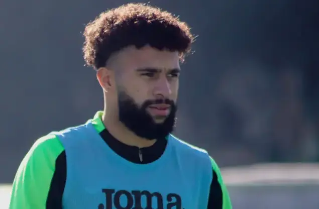 pablo no seu primeiro treino no paços