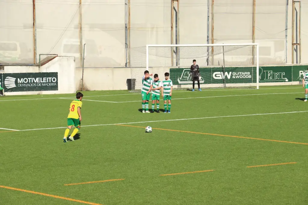 Jogo dos Sub-14 da formação do FC Paços de Ferreira, frente ao GDC Ferreira.
