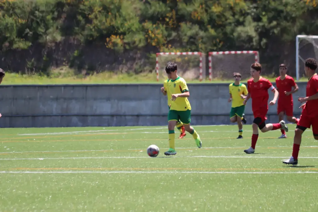 Martim Afonso durante o jogo dos Sub-15 A com o Gil Vicente FC.