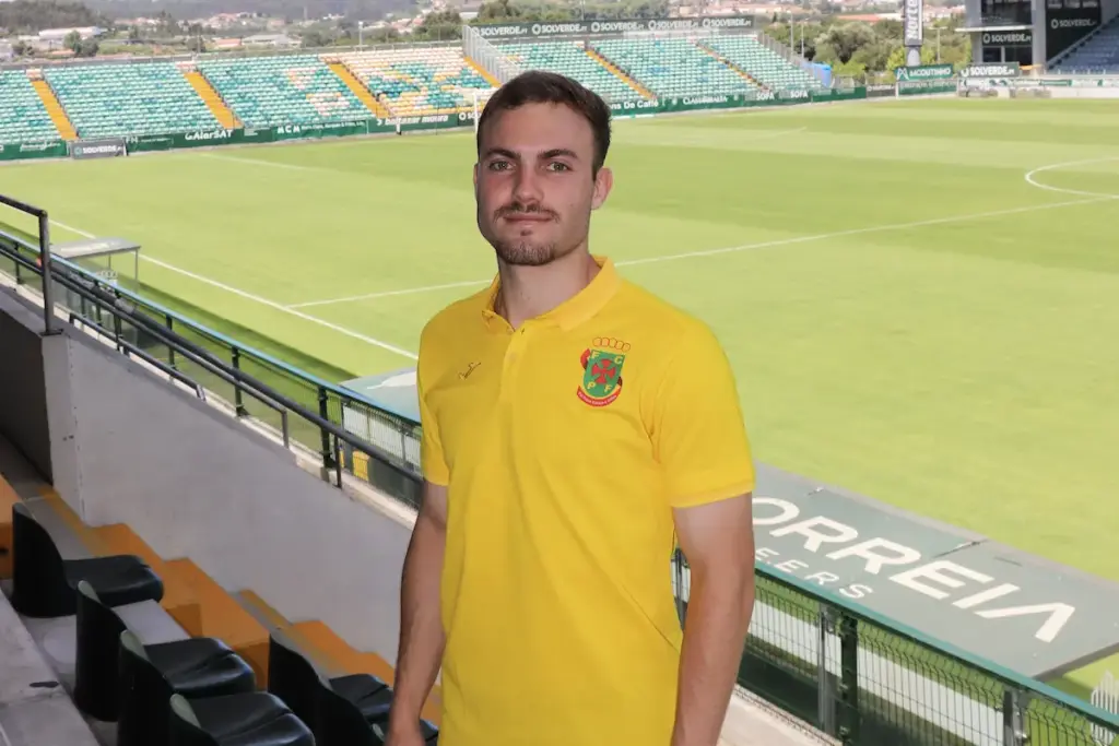 João Caiado, jogador do FC Paços de Ferreira.
