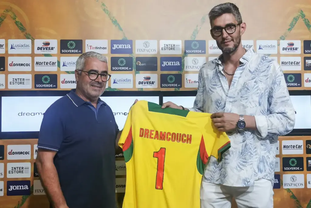 José Carlos Dias, responsável pelo futsal do FC Paços de Ferreira, e Eduardo Marques, CEO da dreamcouch.
