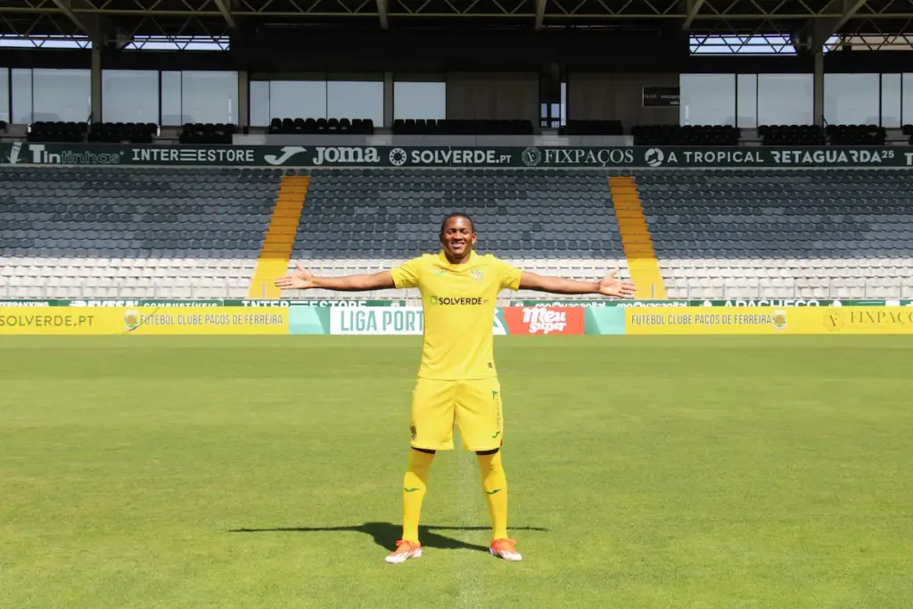 Emerson Pata, reforço do FC Paços de Ferreira.