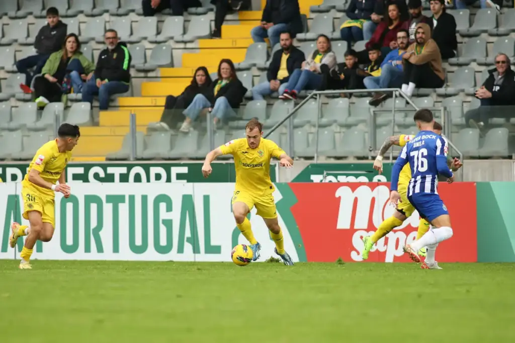 João Caiado durante o jogo do FC Paços de Ferreira com o FC Porto, na 11ª jornada da Liga Portugal Meu Super.