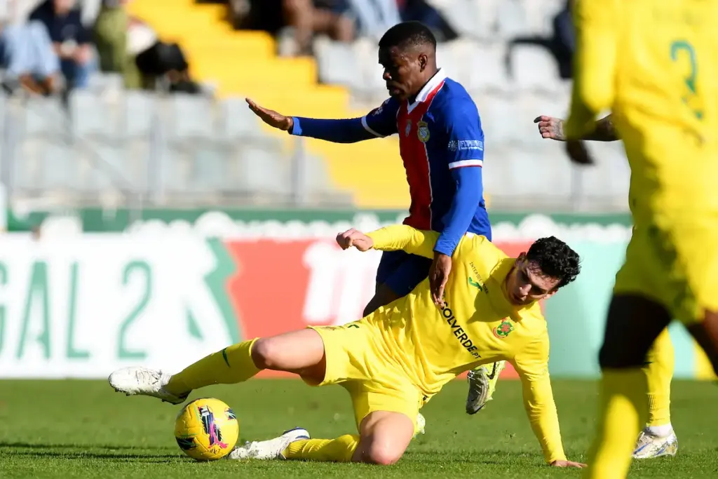 Gonçalo Nogueira durante o jogo entre o FC Paços de Ferreira e o FC Alverca, na 15ª jornada da Liga Portugal Meu Super.