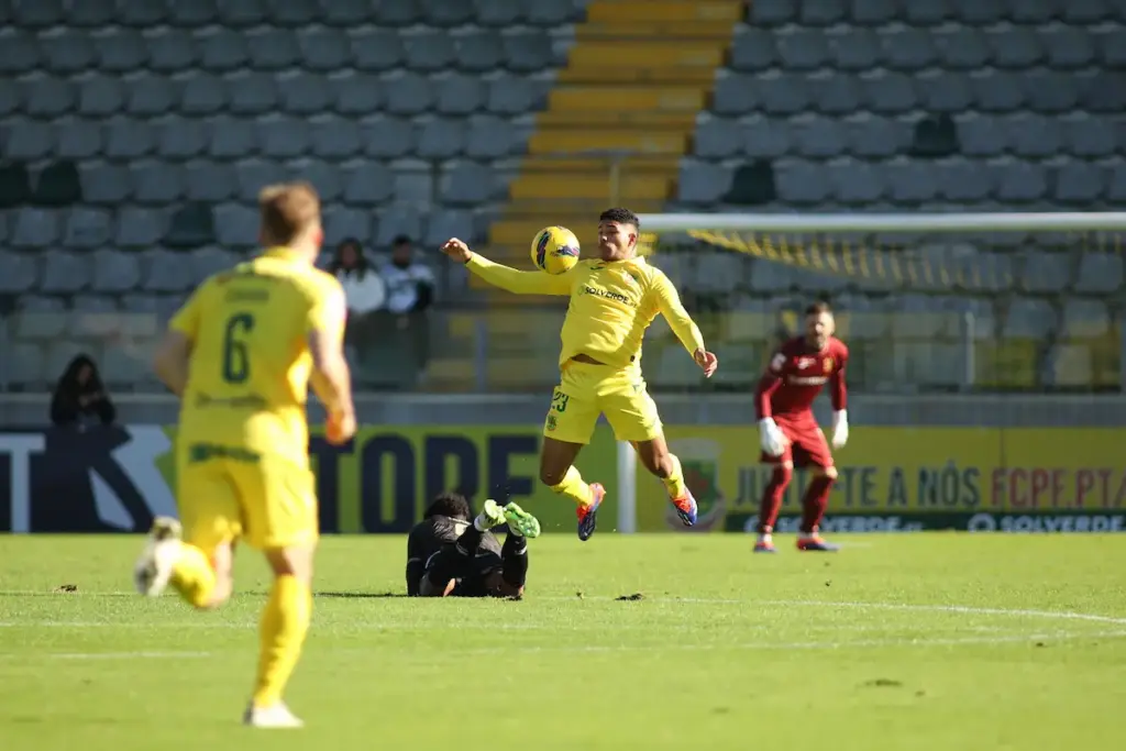 Erick Ferigra durante o jogo do FC Paços de Ferreira com o Portimonense SC, para a 13ª jornada da Liga Portugal Meu Super.