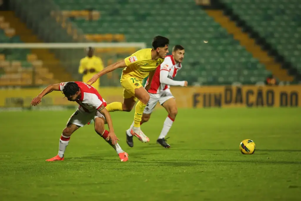 Afonso Rodrigues durante o jogo do FC Paços de Ferreira frente ao Leixões SC, na 20ª jornada da Liga Portugal Meu Super.