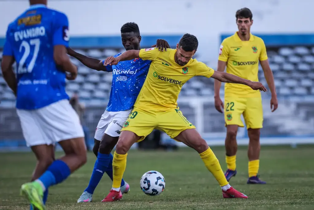 Rui Fonte durante o jogo do FC Paços de Ferreira com o CF "Os Belenenses", na primeira mão do play-off de acesso à Liga Portugal Meu Super.