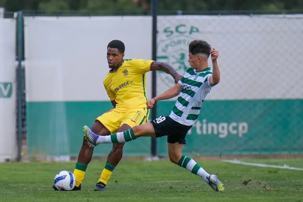 Kauan durante o jogo do FC Paços de Ferreira com o Sporting CP B, para a quarta jornada da Liga Portugal Meu Super.