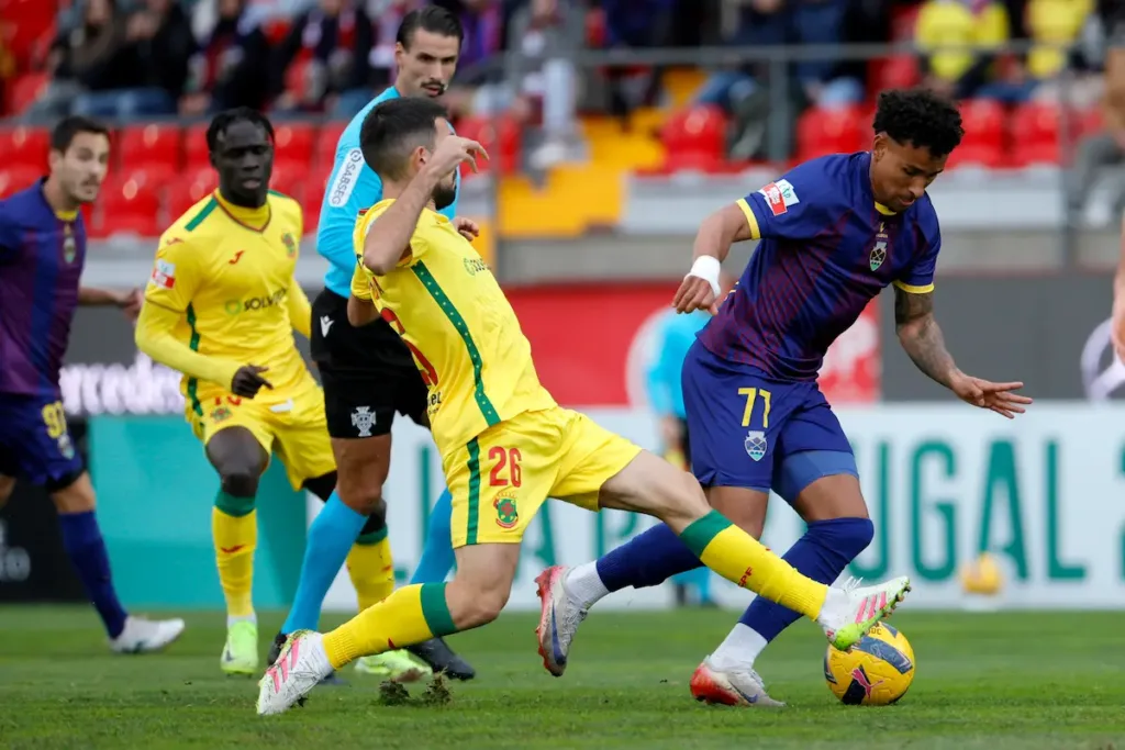 Nuno Cunha durante o jogo do FC Paços de Ferreira com o GD Chaves, na 13.ª jornada da Liga Portugal Meu Super.