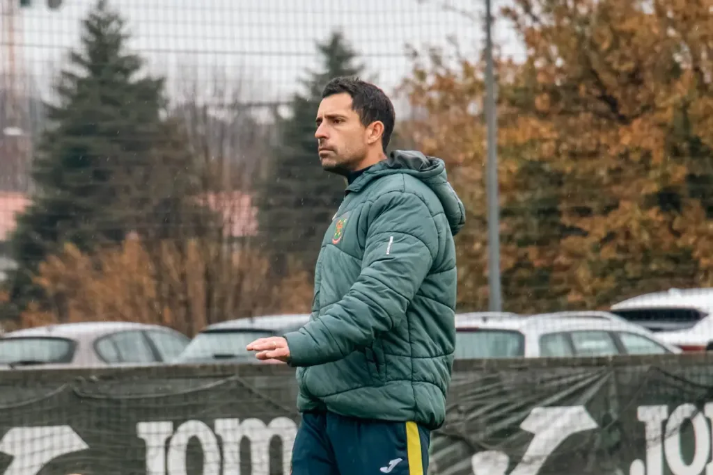 Nuno Braga durante o seu primeiro treino ao serviço do FC Paços de Ferreira.