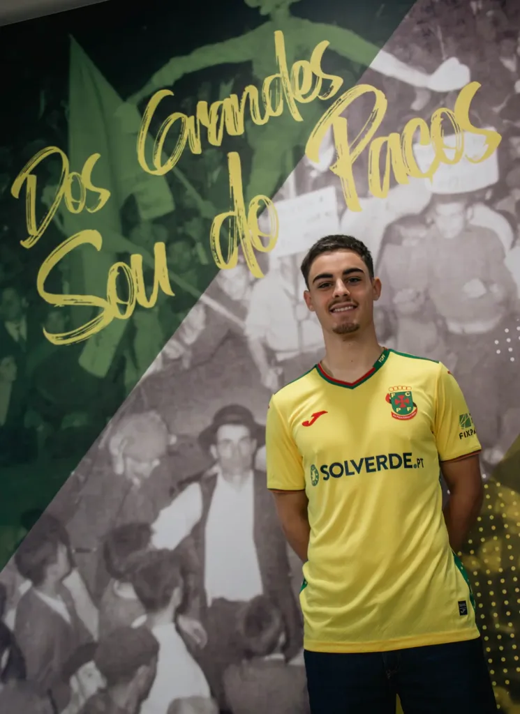Rodrigo Duarte no primeiro dia no FC Paços de Ferreira.
