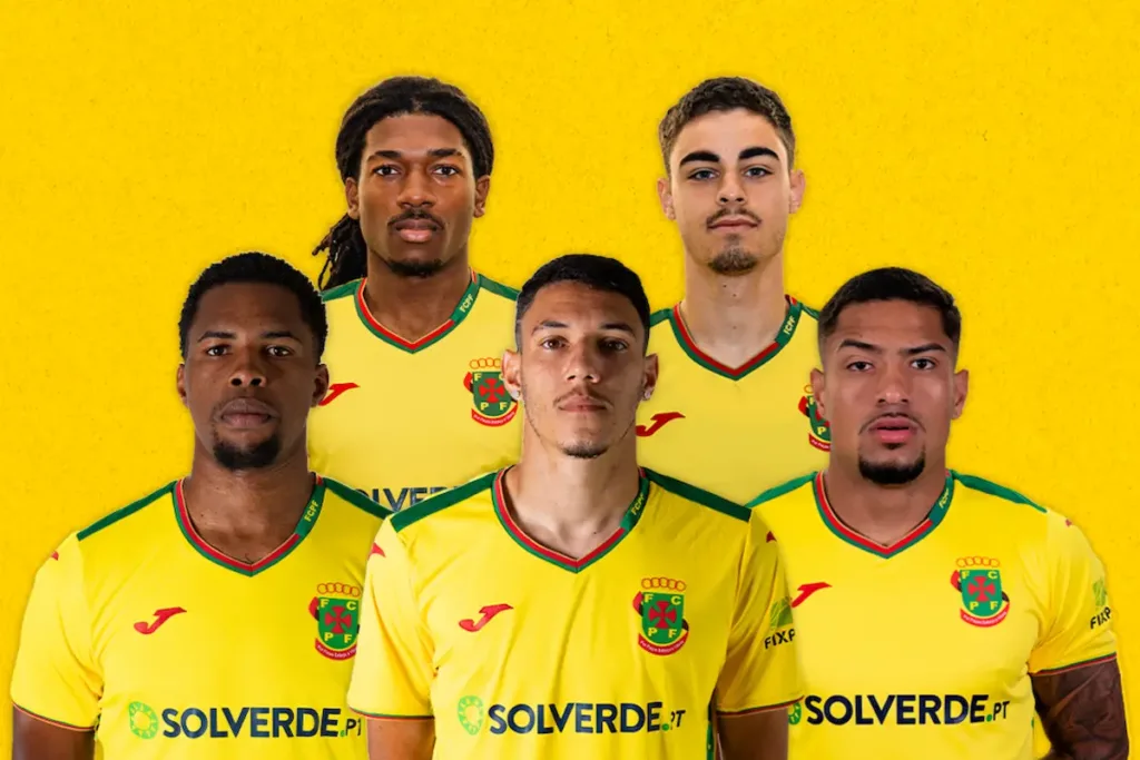 David Costa, Rodrigo Duarte, Kauan, João Victor e Diego Fernandes.