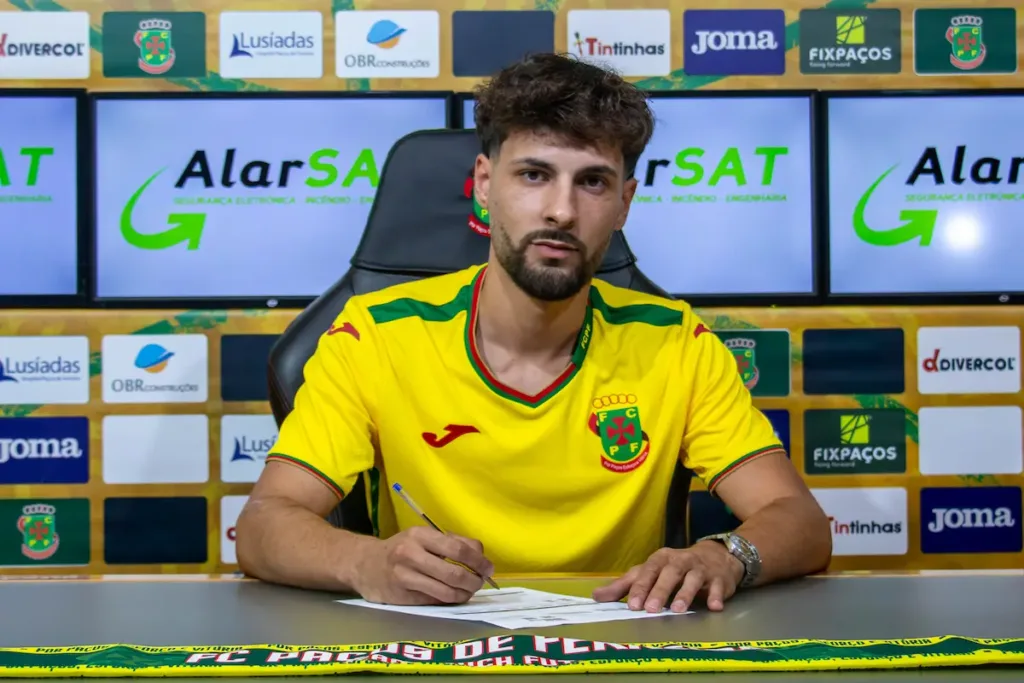 Rúben Andrade, novo reforço da equipa sénior de futsal do FC Paços de Ferreira.