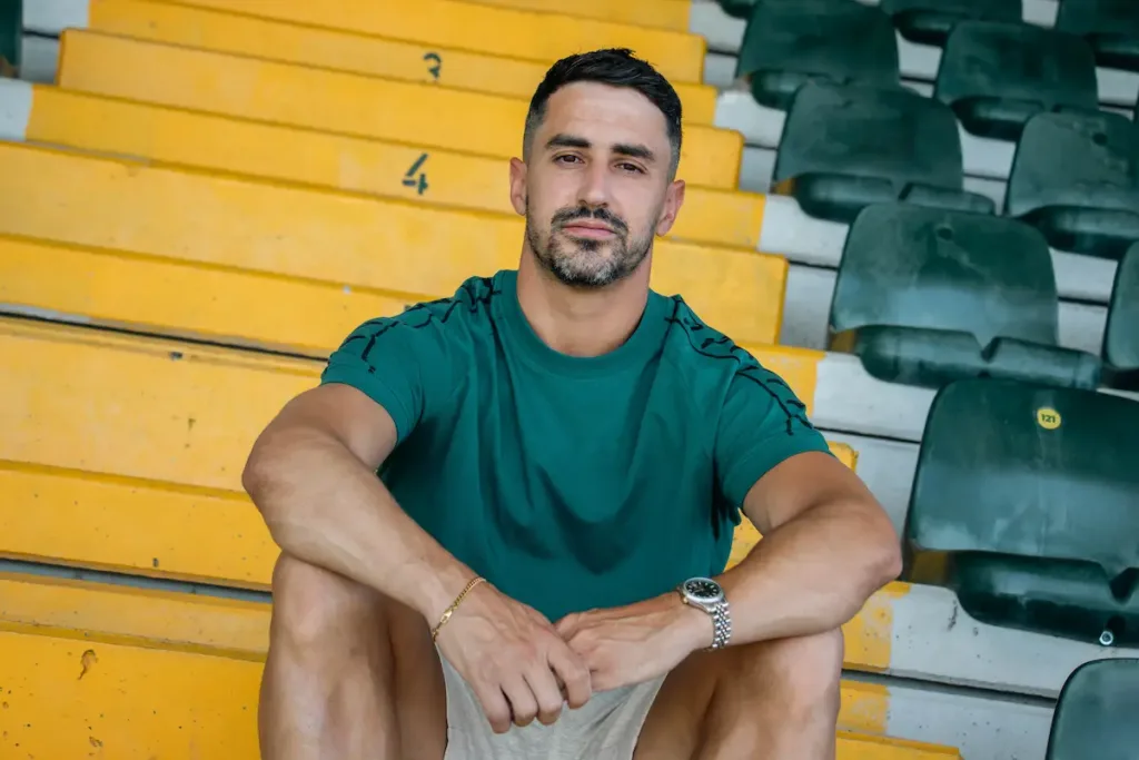 Tiago Cerveira, reforço do FC Paços de Ferreira, no Estádio Capital do Móvel.