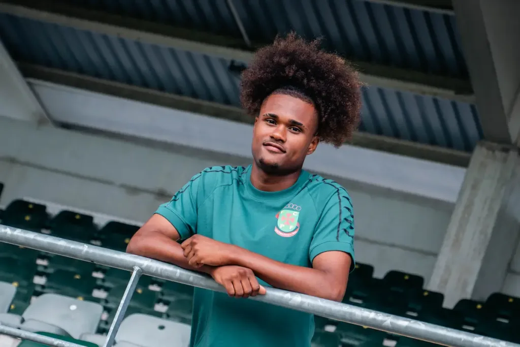 Nilton Cardoso, reforço do FC Paços de Ferreira, no Estádio Capital do Móvel.