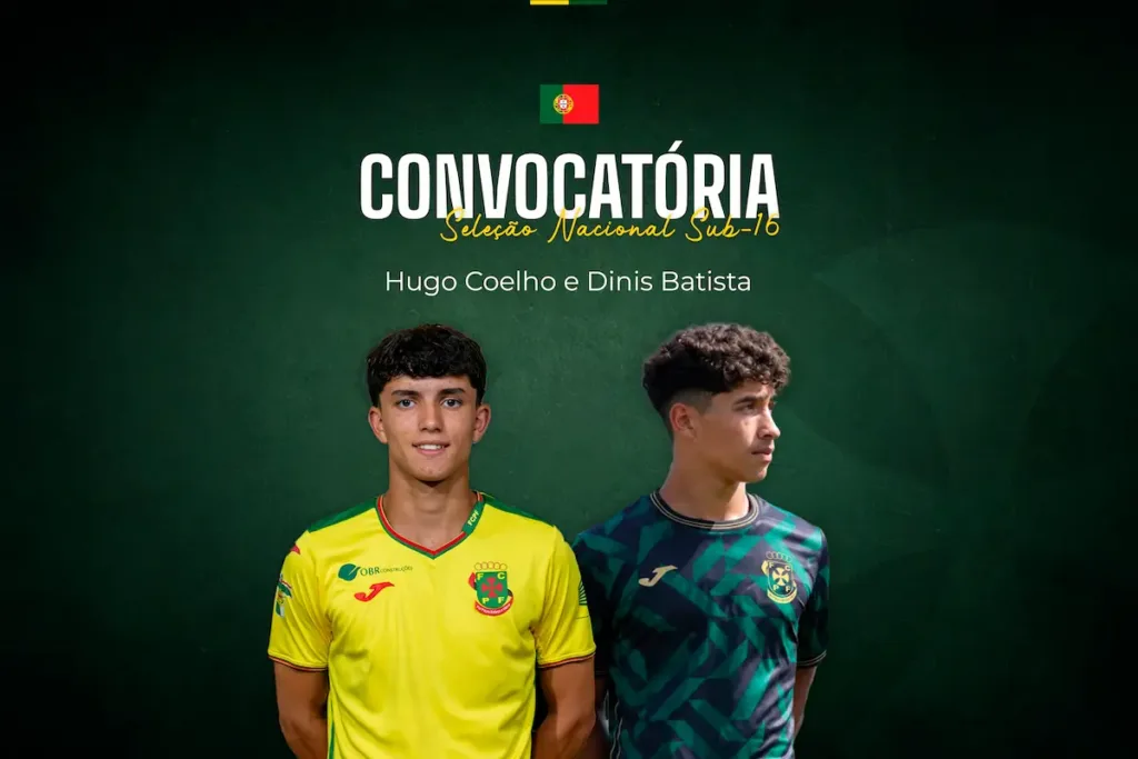Hugo Coelho e Dinis Batista, atletas da formação do FC Paços de Ferreira.