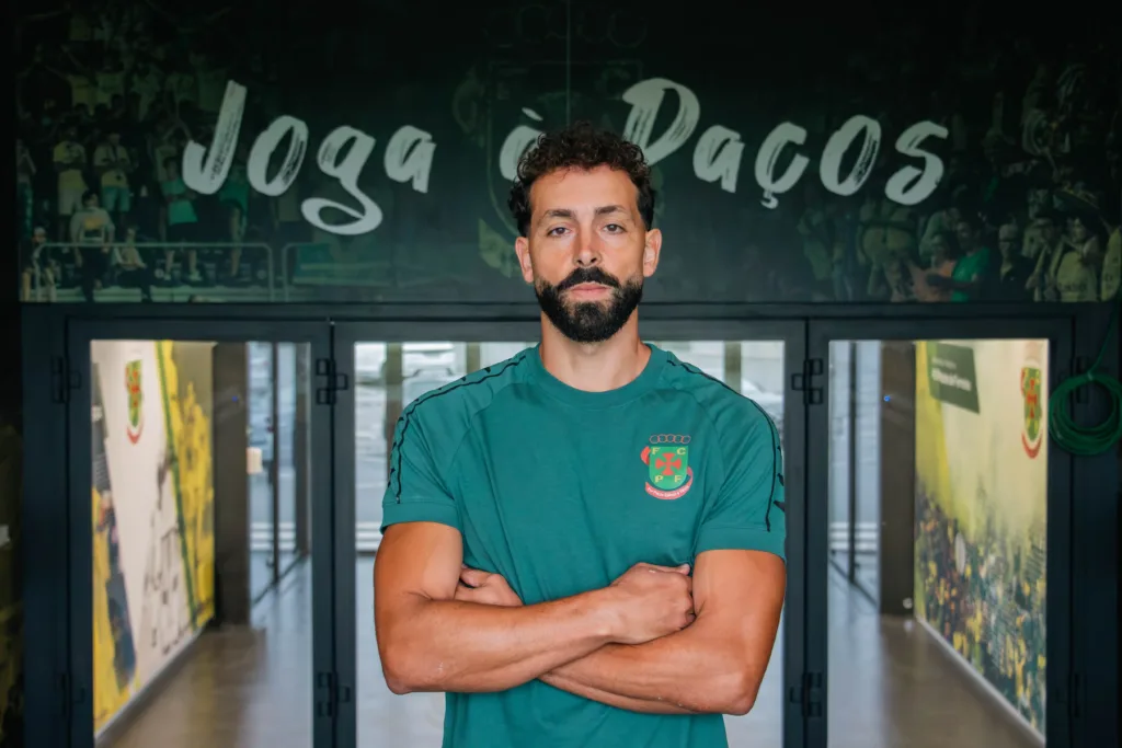 Tiago Mesquita, novo reforço do FC Paços de Ferreira, no Estádio Capital do Móvel.